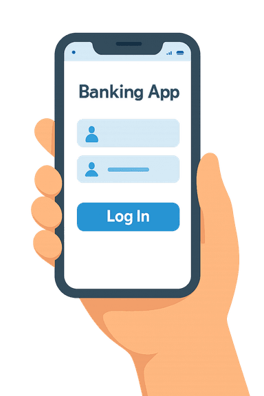 Banking App Login Screen
